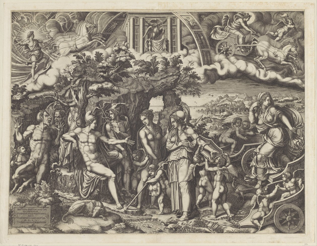 The Judgment of Paris by Giorgio Ghisi