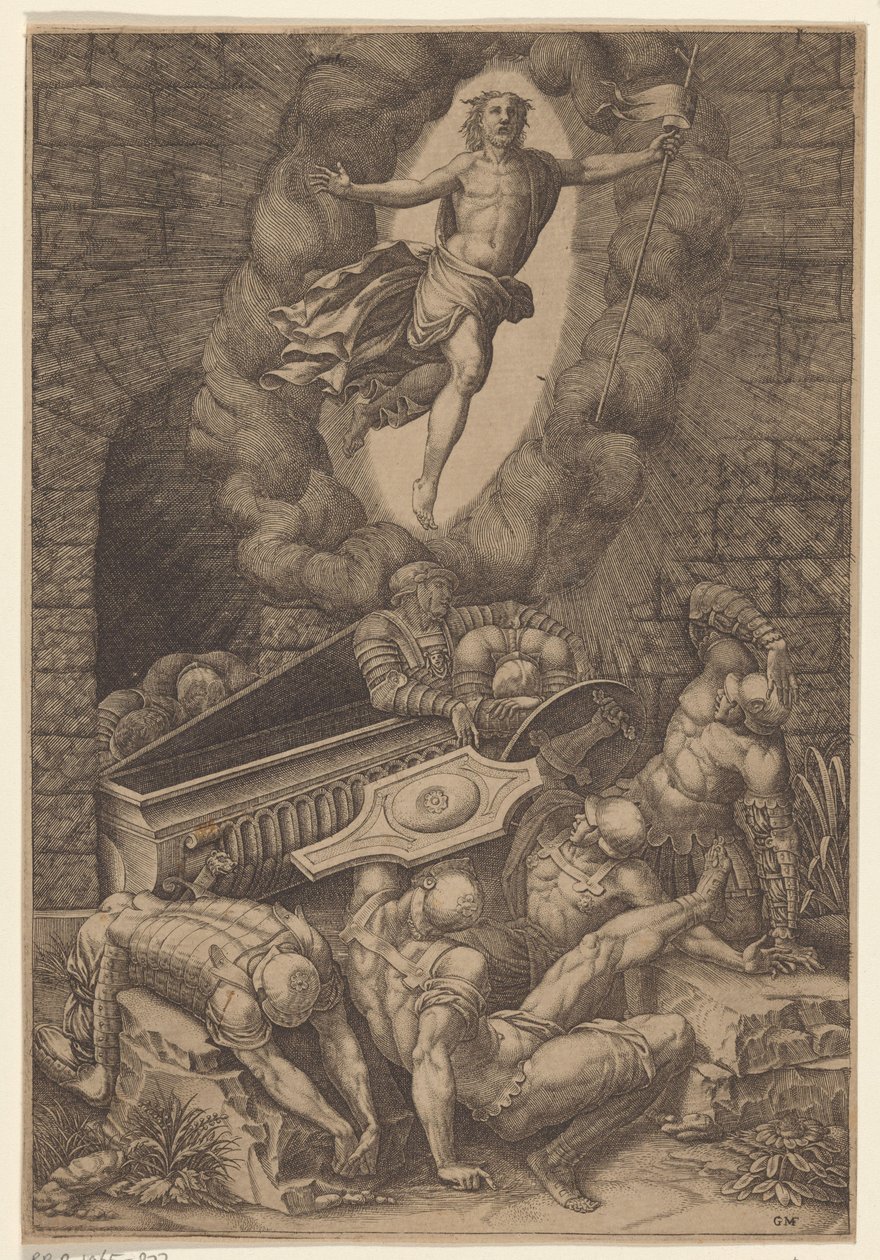 Resurrection of Christ by Giorgio Ghisi