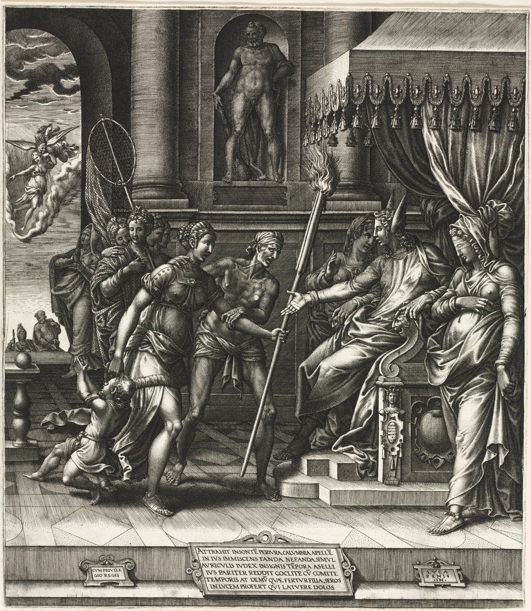 The Calumny of Apelles by Giorgio Ghisi