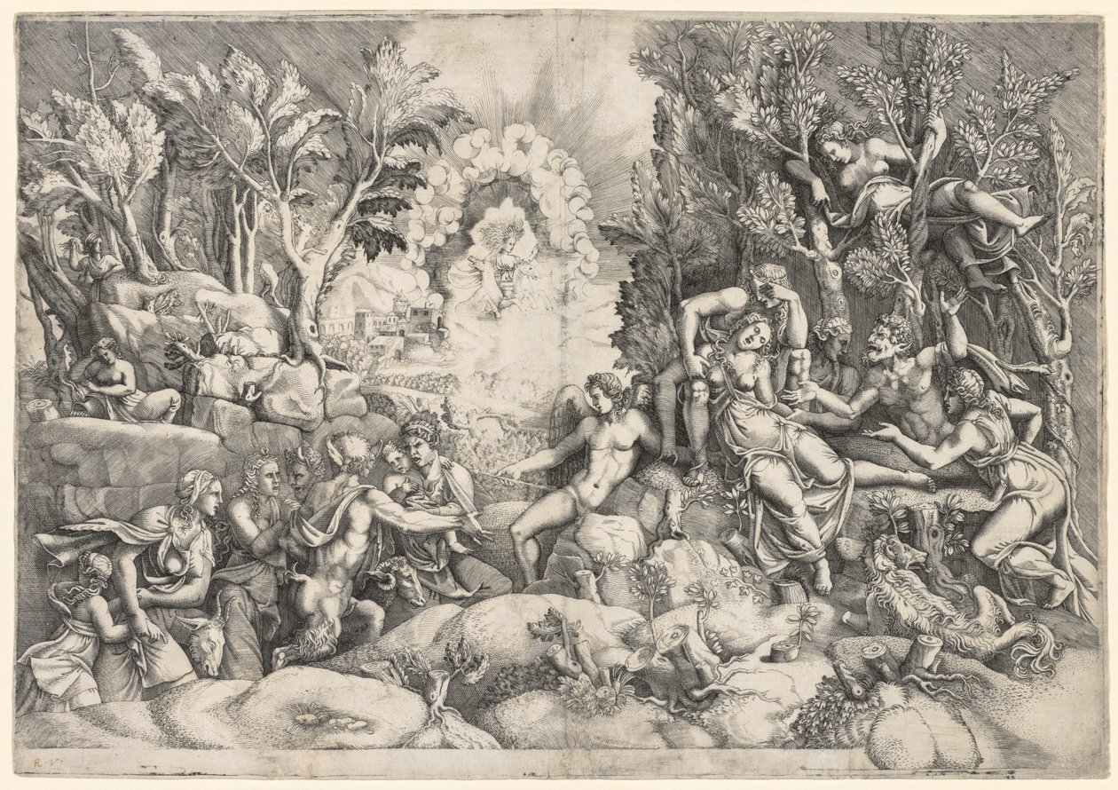 The Death of Procris by Giorgio Ghisi