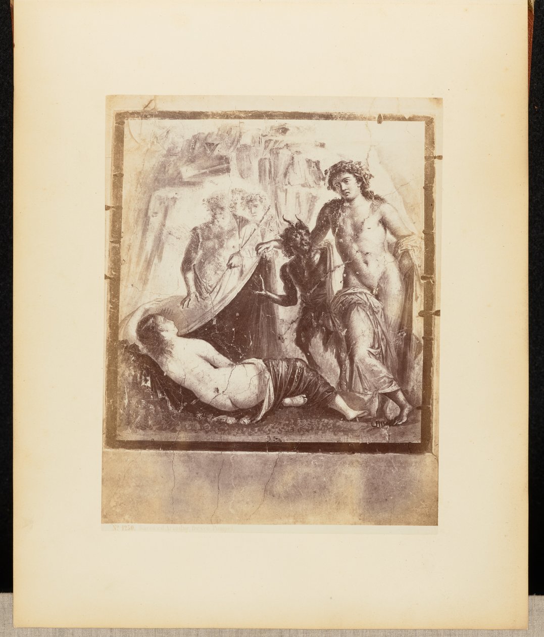 Bacchus and Ariadne fresco Pompeii by Giorgio Sommer
