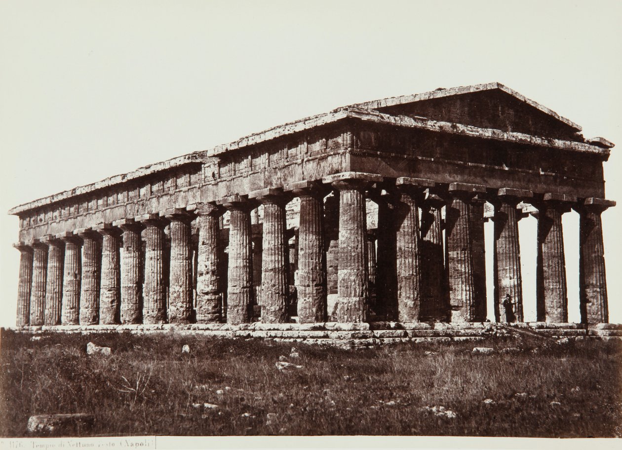 Temple of Neptune in Paestum by Giorgio Sommer