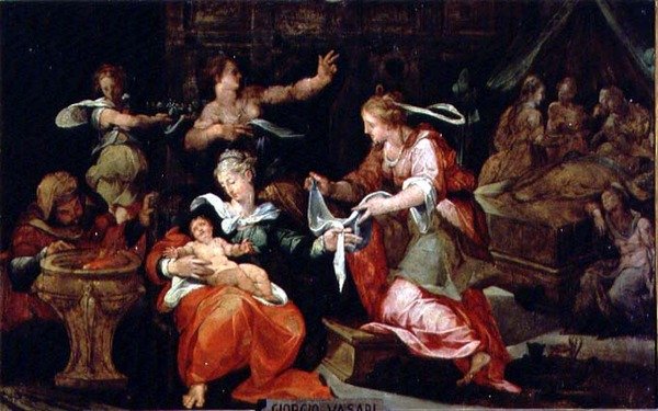 The Birth of the Virgin by Giorgio Vasari