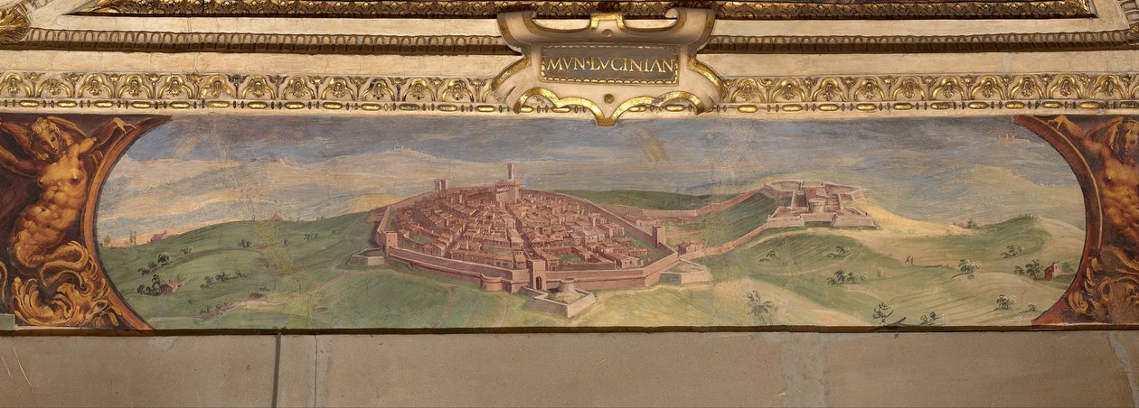 View of Lucignano by Giorgio Vasari