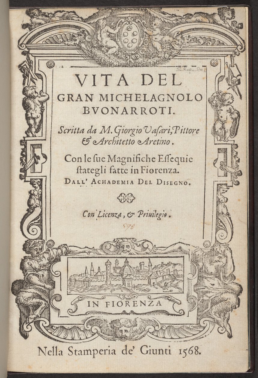 Life of the Great Michelangelo Buonarroti by Giorgio Vasari