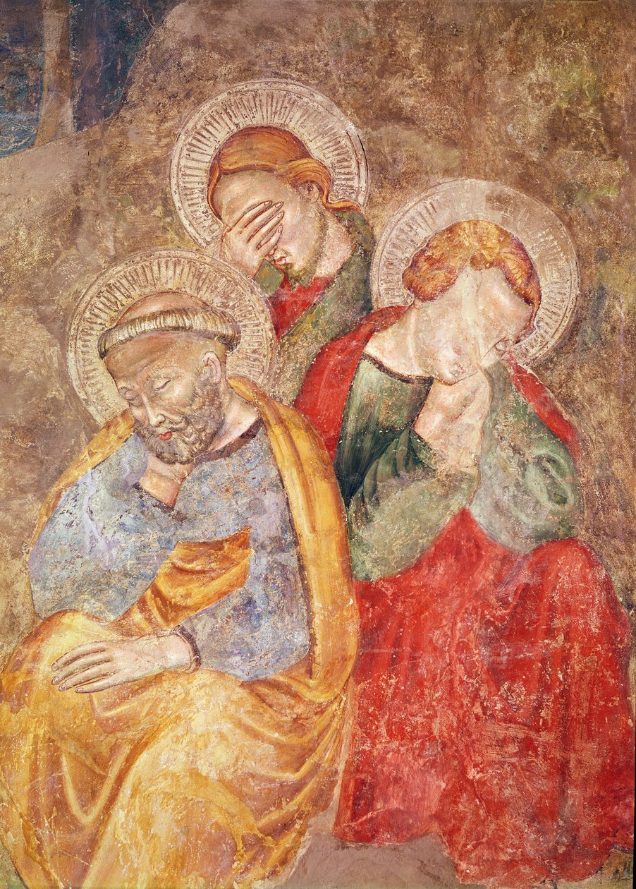 Apostles on the Mount of Olives by Giotto di Bondone