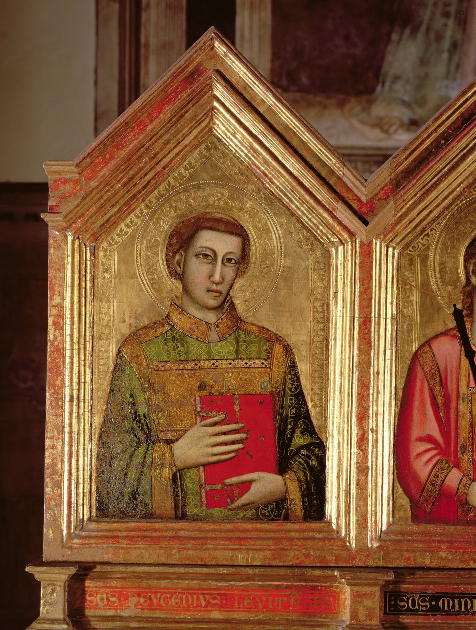 Saint from the St. Reparata Polyptych (far left panel) by Giotto di Bondone