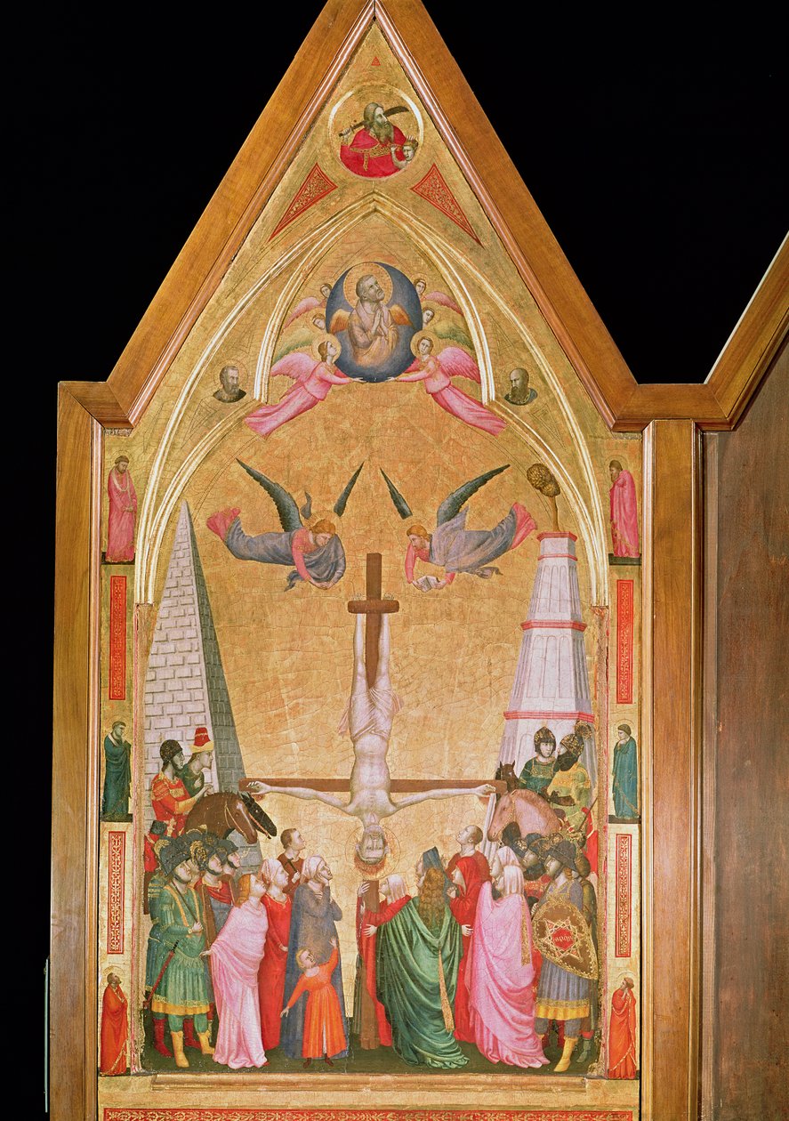 The Crucifixion of St. Peter, Left Hand Panel from the Stefaneschi Triptych, c.1320 by Giotto di Bondone