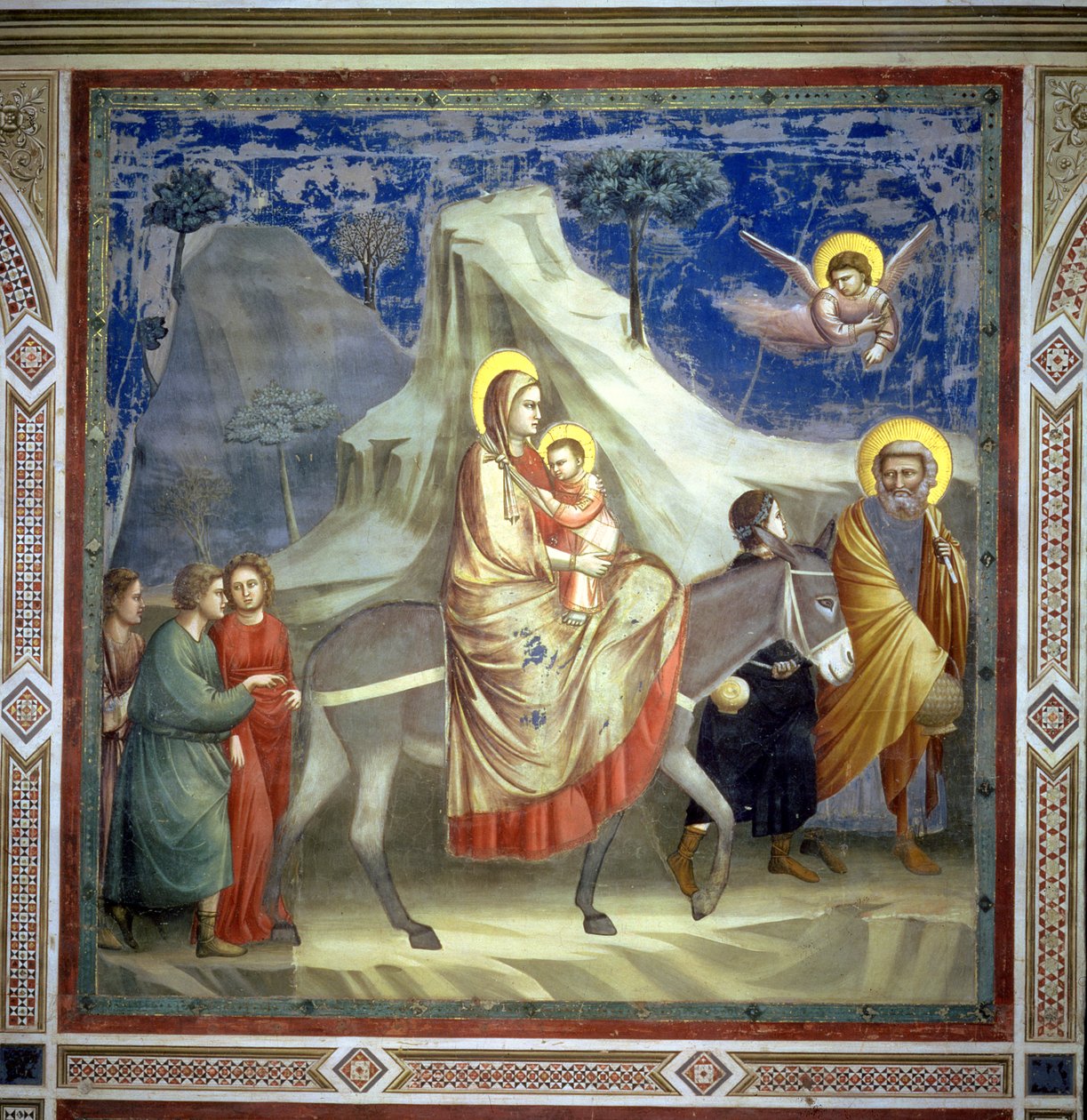 The Flight into Egypt, c.1305 by Giotto di Bondone