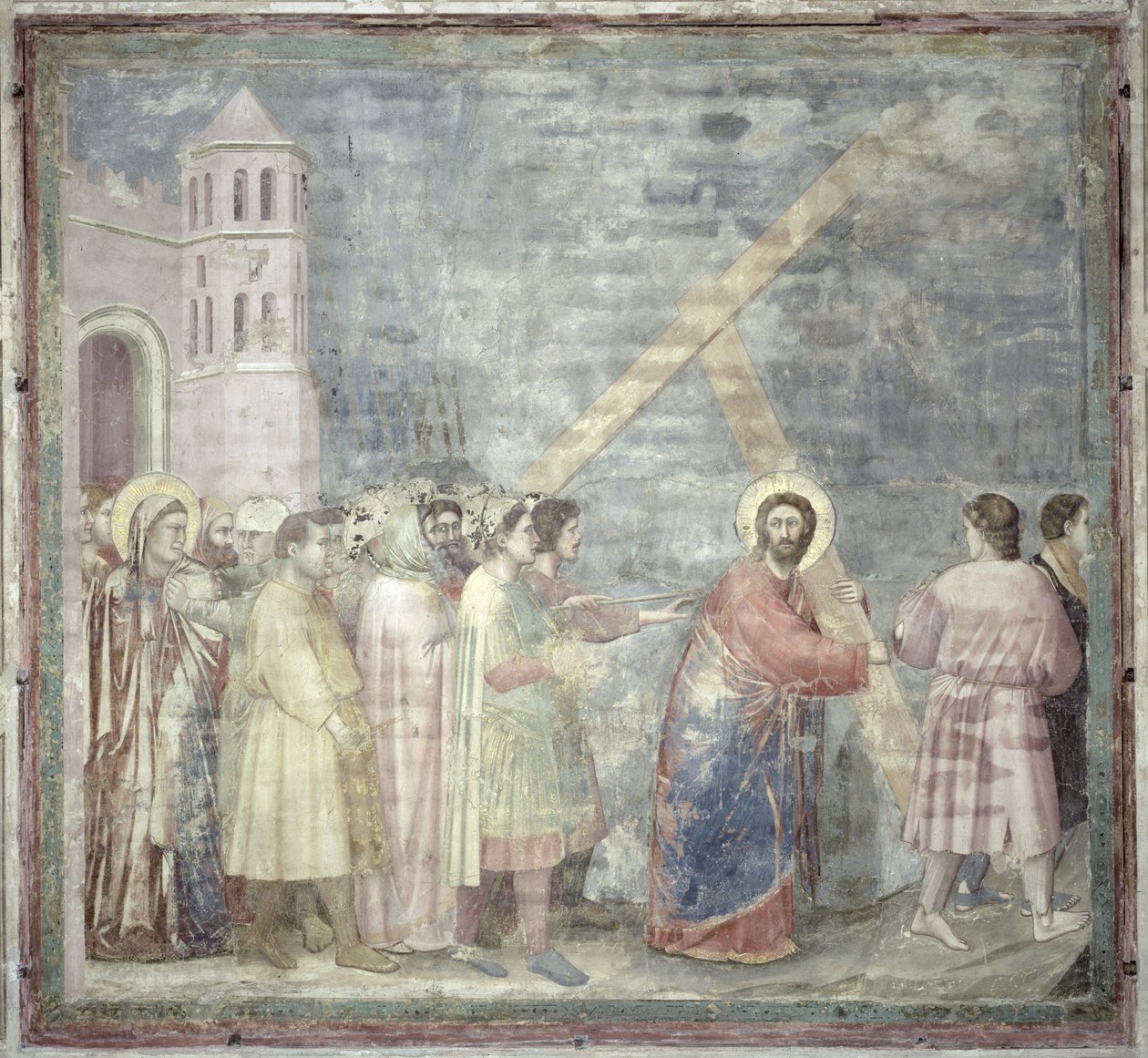 The Road to Calvary by Giotto di Bondone