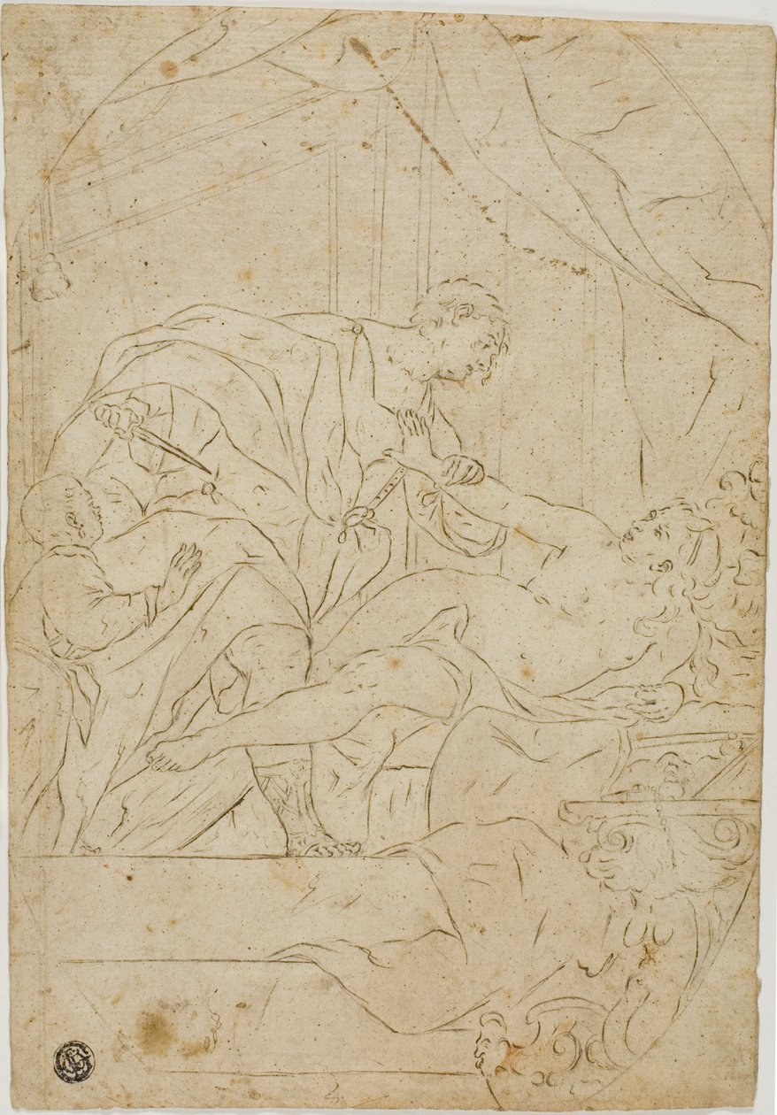 Rape of Lucretia by Giovan Gioseffo dal Sole