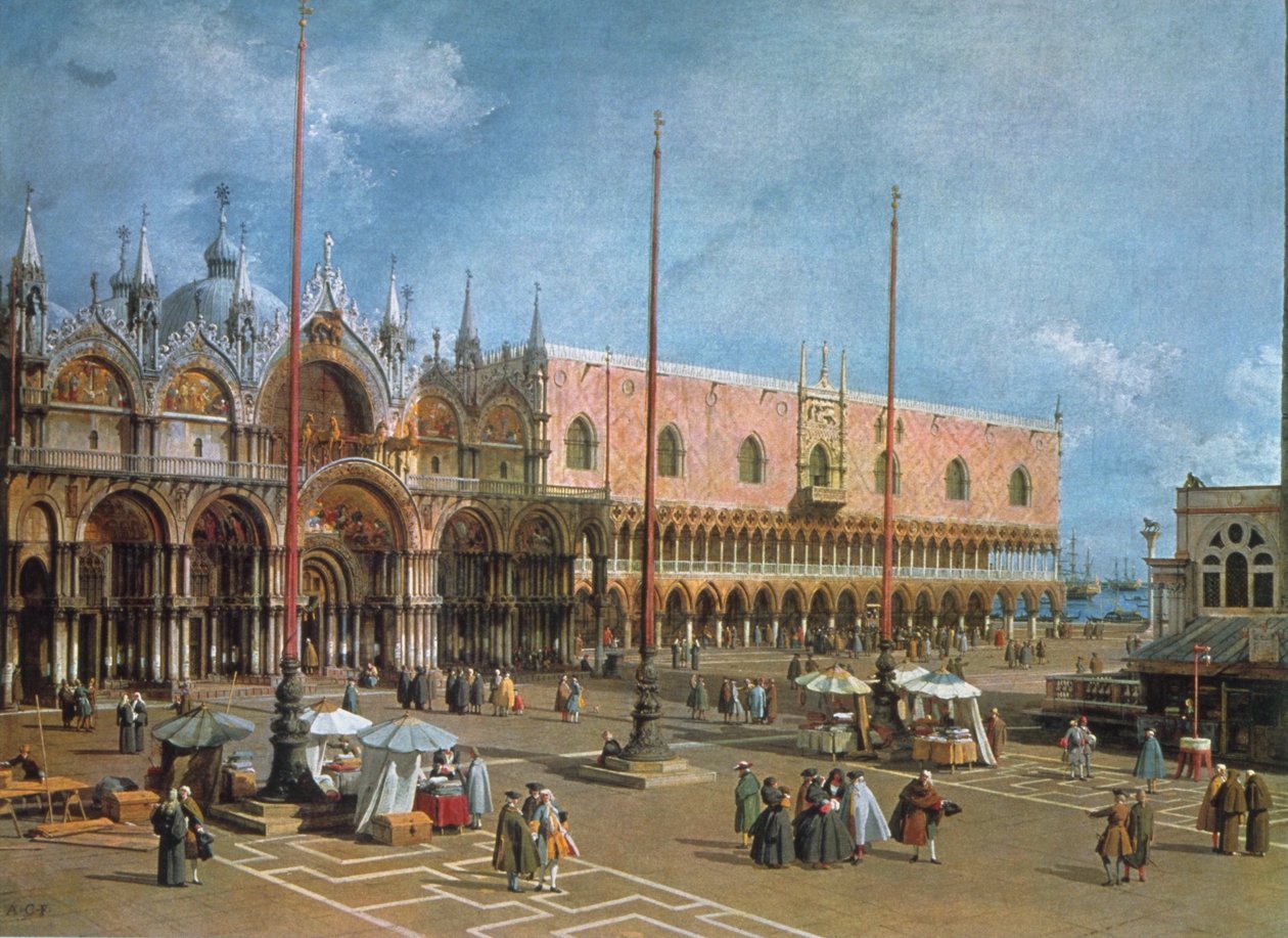 Venice - The Square of St. Mark by Giovanni Antonio Canal