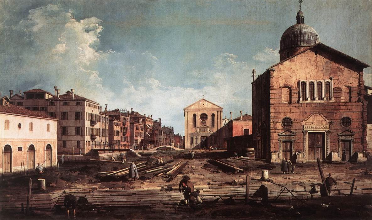 View of San Giuseppe di Castello by Giovanni Antonio Canal