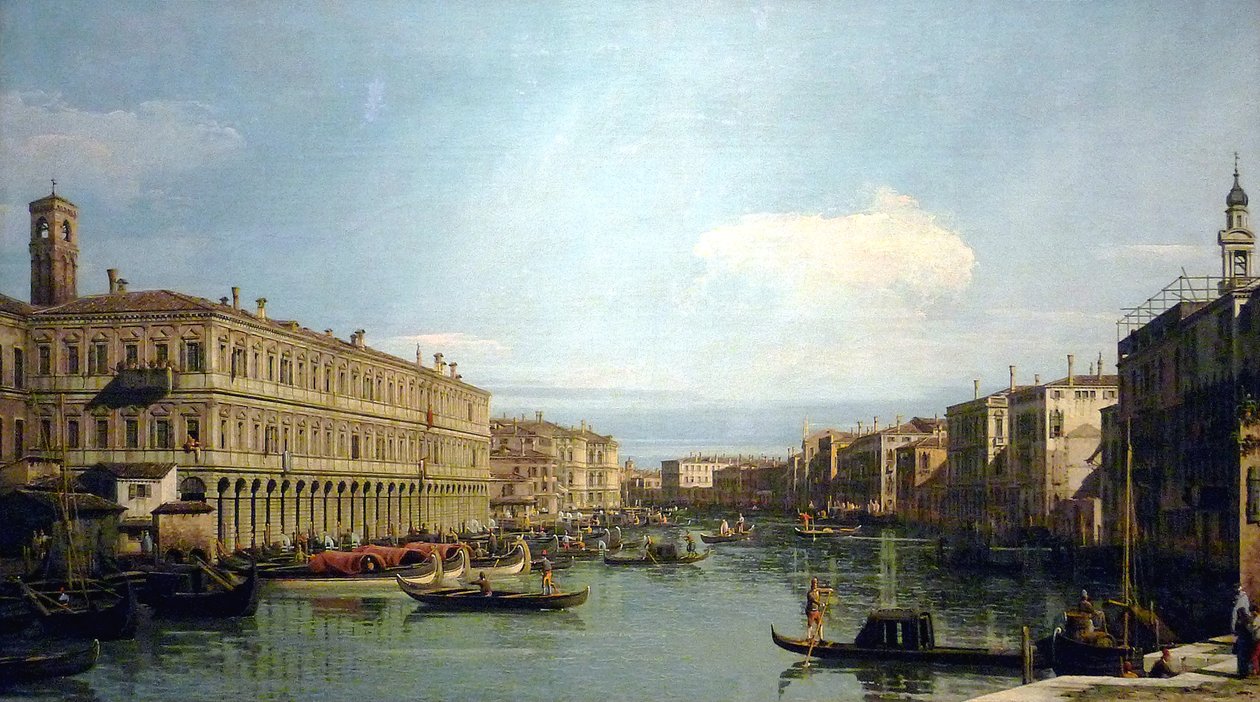 View of the Grand Canal by Giovanni Antonio Canal