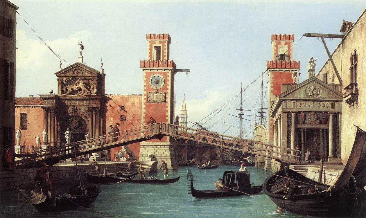 View of the Entrance to the Arsenal by Giovanni Antonio Canal