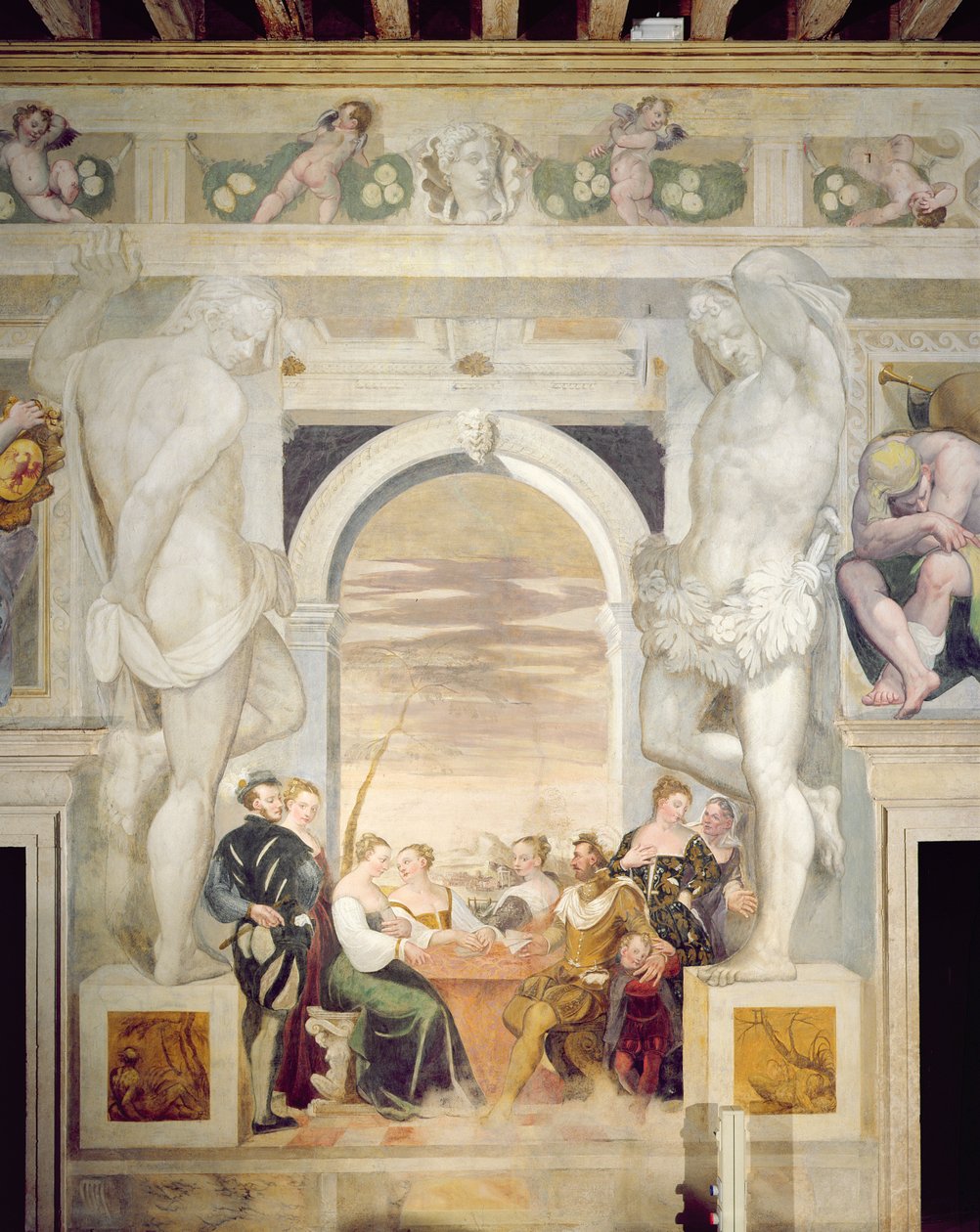 The Game of Cards by Giovanni Antonio Fasolo