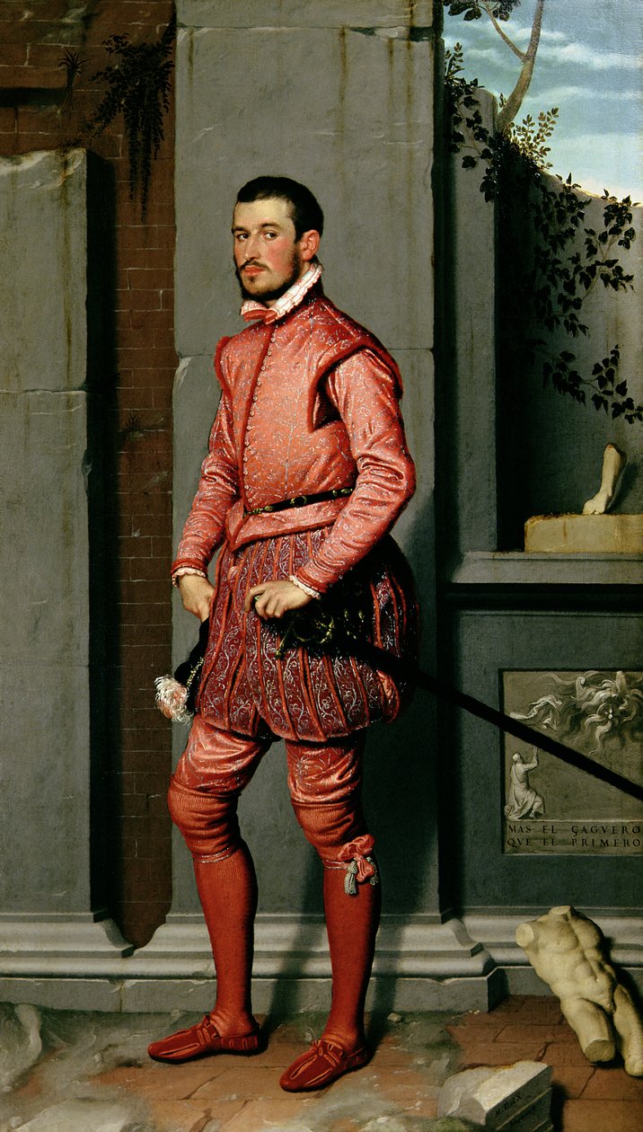 Portrait of Gian Gerolamo Grumelli, Italian Statesman and Noble, 1560 by Giovanni Battista Moroni