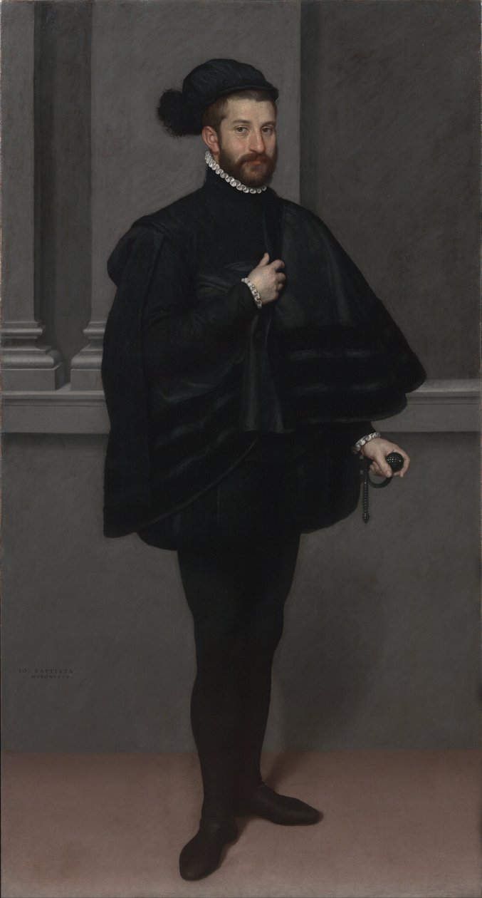 The Knight in Black by Giovanni Battista Moroni