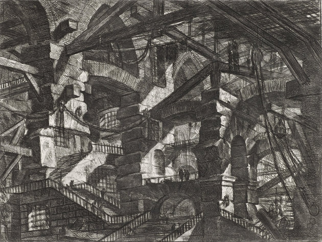 Carceri Series, Plate XIV by Giovanni Battista Piranesi