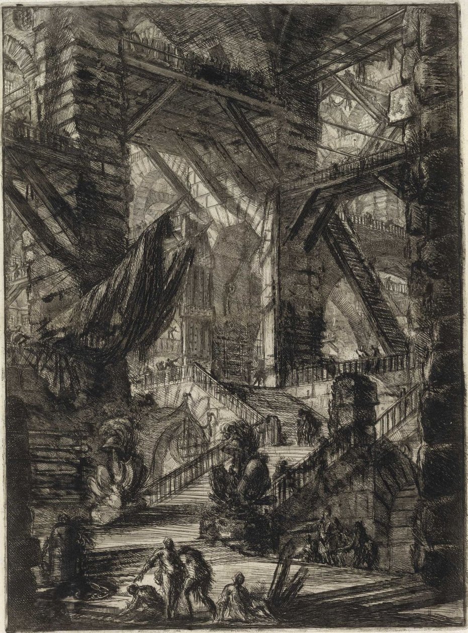 The Prisons of Invention [Plate VIII] by Giovanni Battista Piranesi