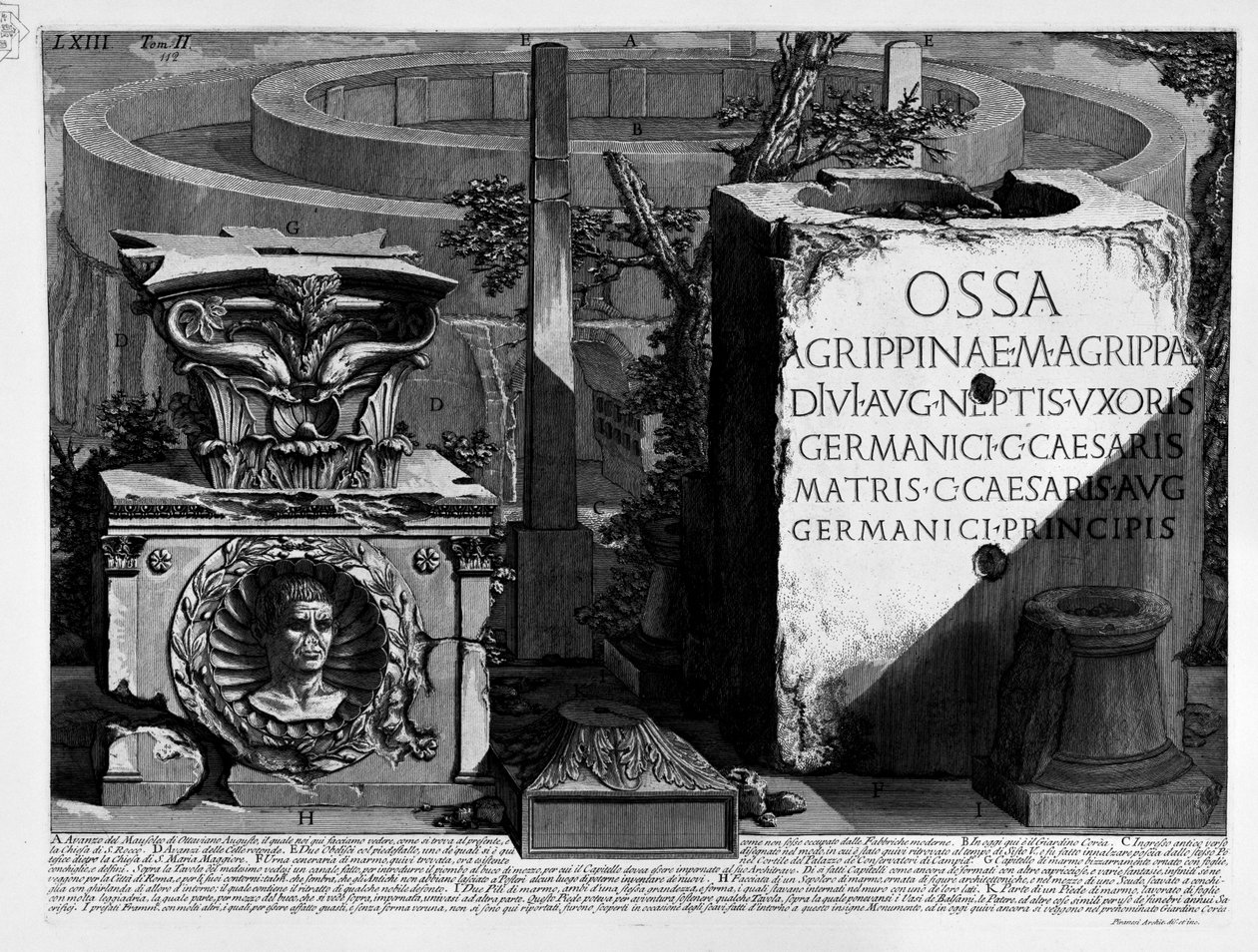 Mausoleum of Augustus by Giovanni Battista Piranesi