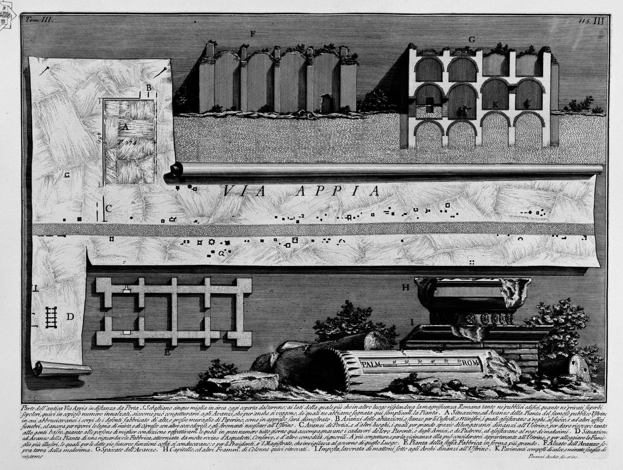 Appian Way by Giovanni Battista Piranesi