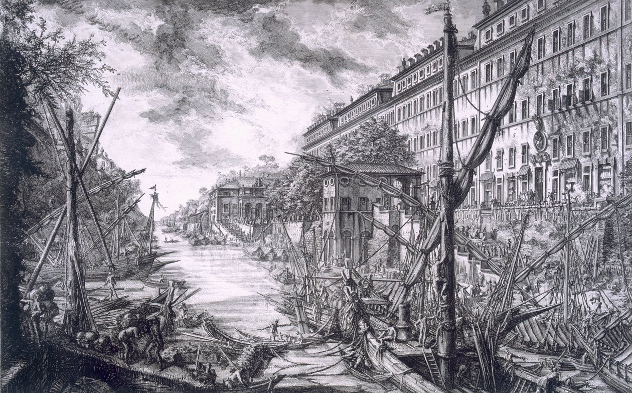 View of the Port of Ripa Grande, from 