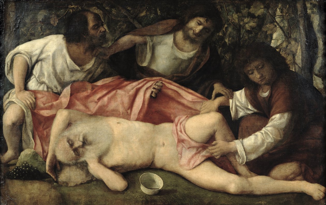 The Mocking of Noah by Giovanni Bellini