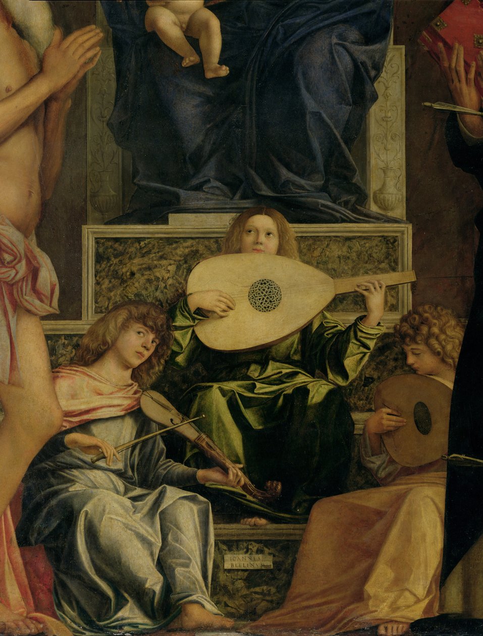 The San Giobbe Altarpiece (detail) by Giovanni Bellini