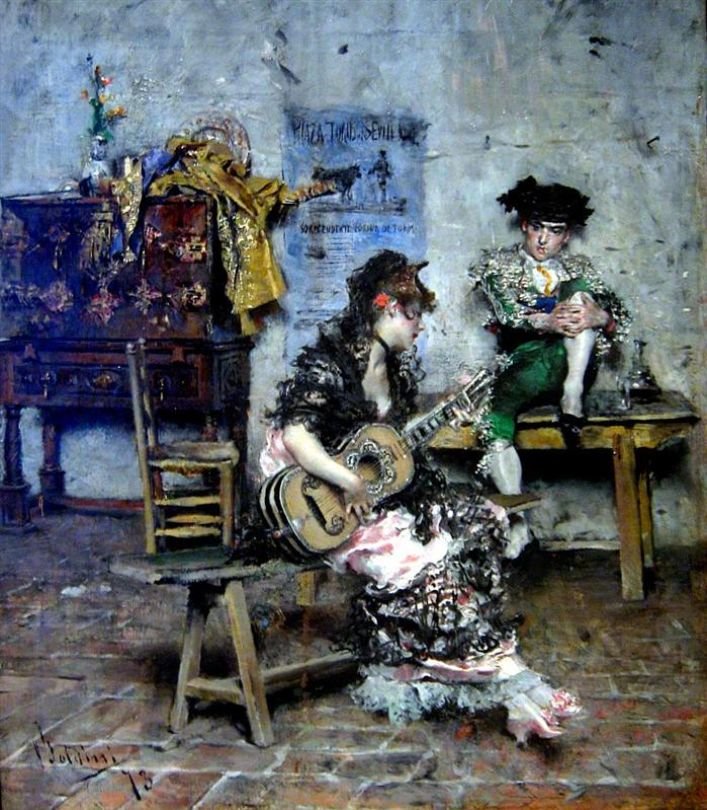 The Guitar Player by Giovanni Boldini