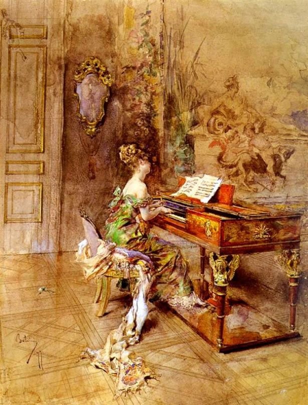 The Pianist by Giovanni Boldini