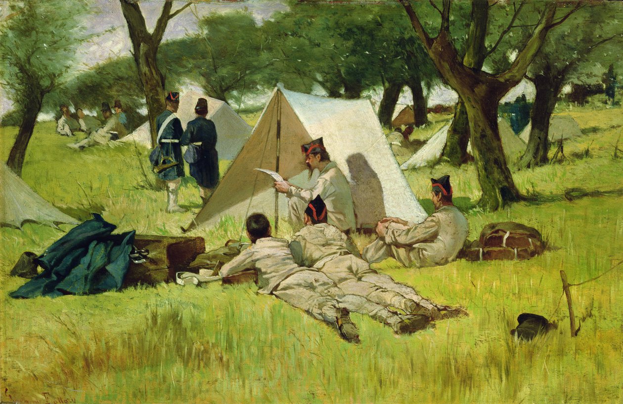 The Camp by Giovanni Fattori