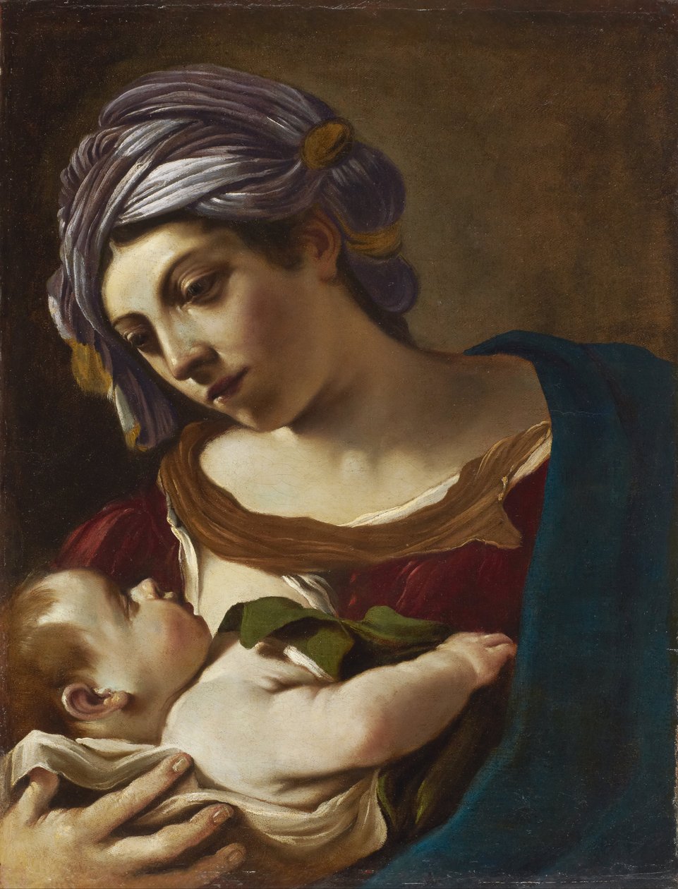 Madonna and Child by Giovanni Francesco Barbieri