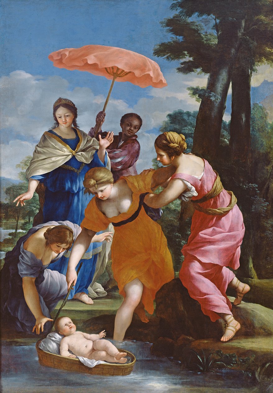 Moses Rescued from the Water, c.1655-57 by Giovanni Francesco Romanelli