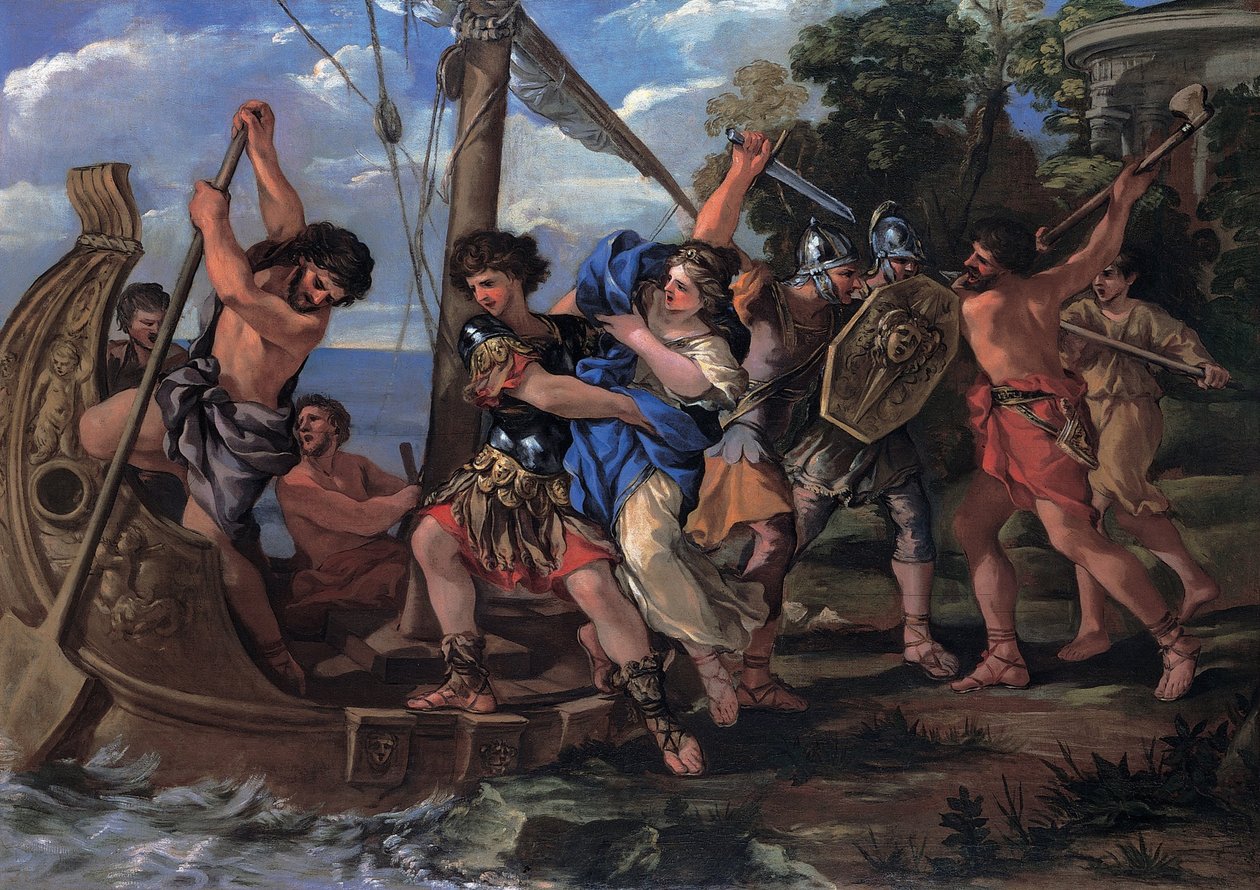 The Elena Kidnapping by Giovanni Francesco Romanelli