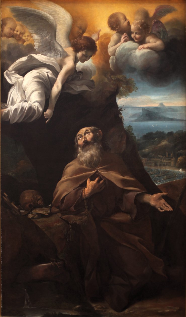 Saint Conrad Confalonieri by Giovanni Lanfranco