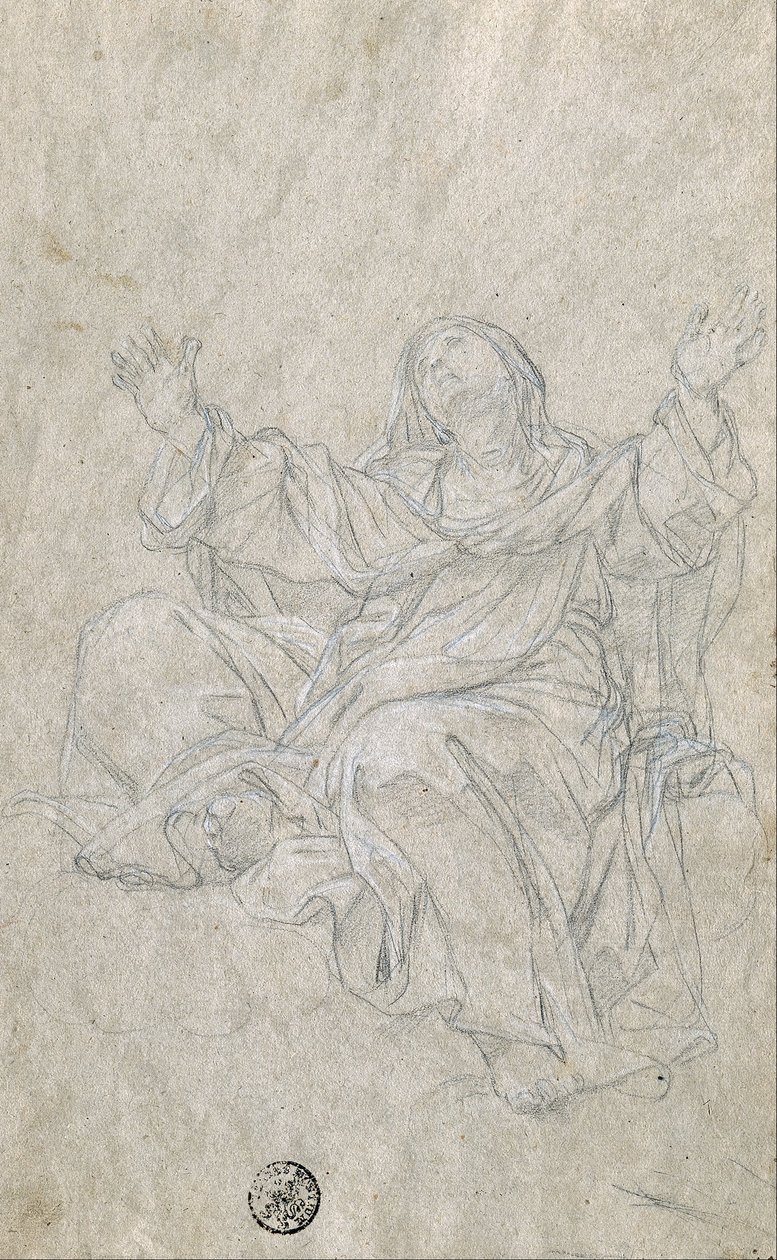 Study for Saint Catherine by Giovanni Odazzi