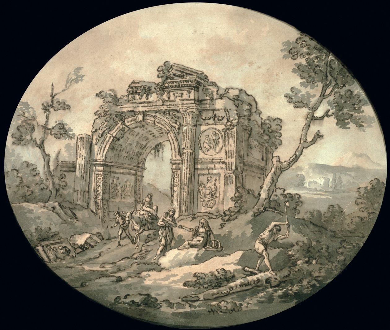 Architectural Ruins by Giovanni Paolo Pannini