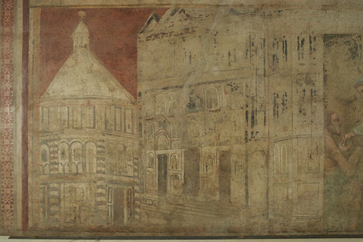 Detail of the Arrival of the Grey Friars in Florence by Giovanni di Niccolo del Biondo