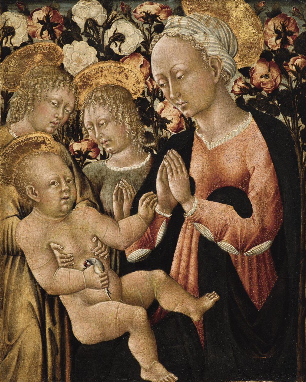 Madonna and Child with Angels by Giovanni di Paolo