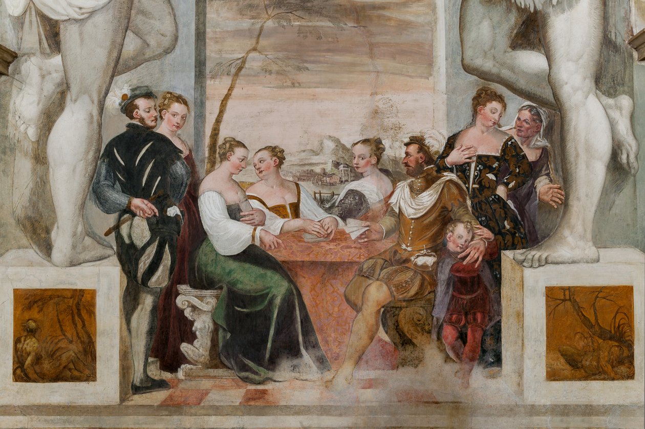 Card Game, Main Hall, c.1570 by Giovanni Antonio Fasolo