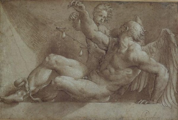 Allegory of Time by Giovanni Antonio Pordenone