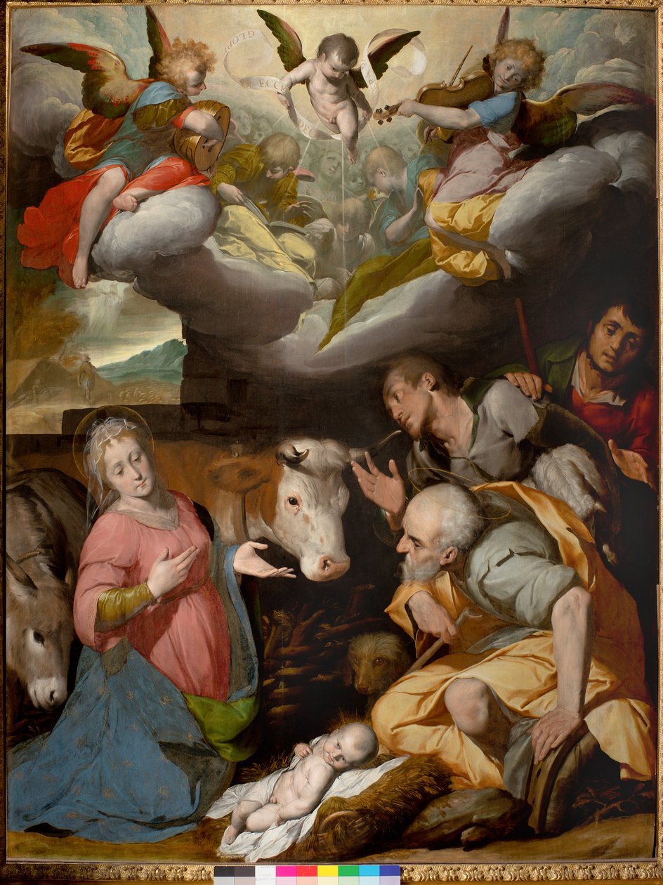 Adoration of the Shepherds by Giovanni Battista Crespi