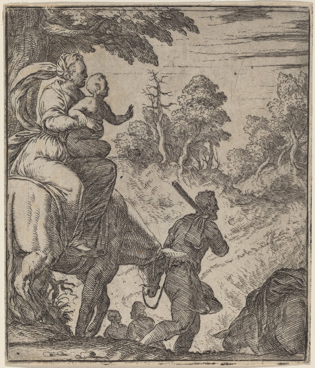 The Flight into Egypt by Giovanni Battista Fontana