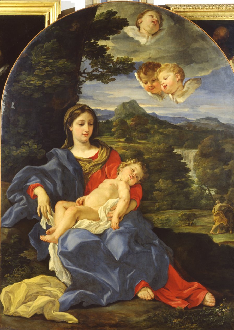 Resting during the Flight into Egypt by Giovanni Battista Gaulli