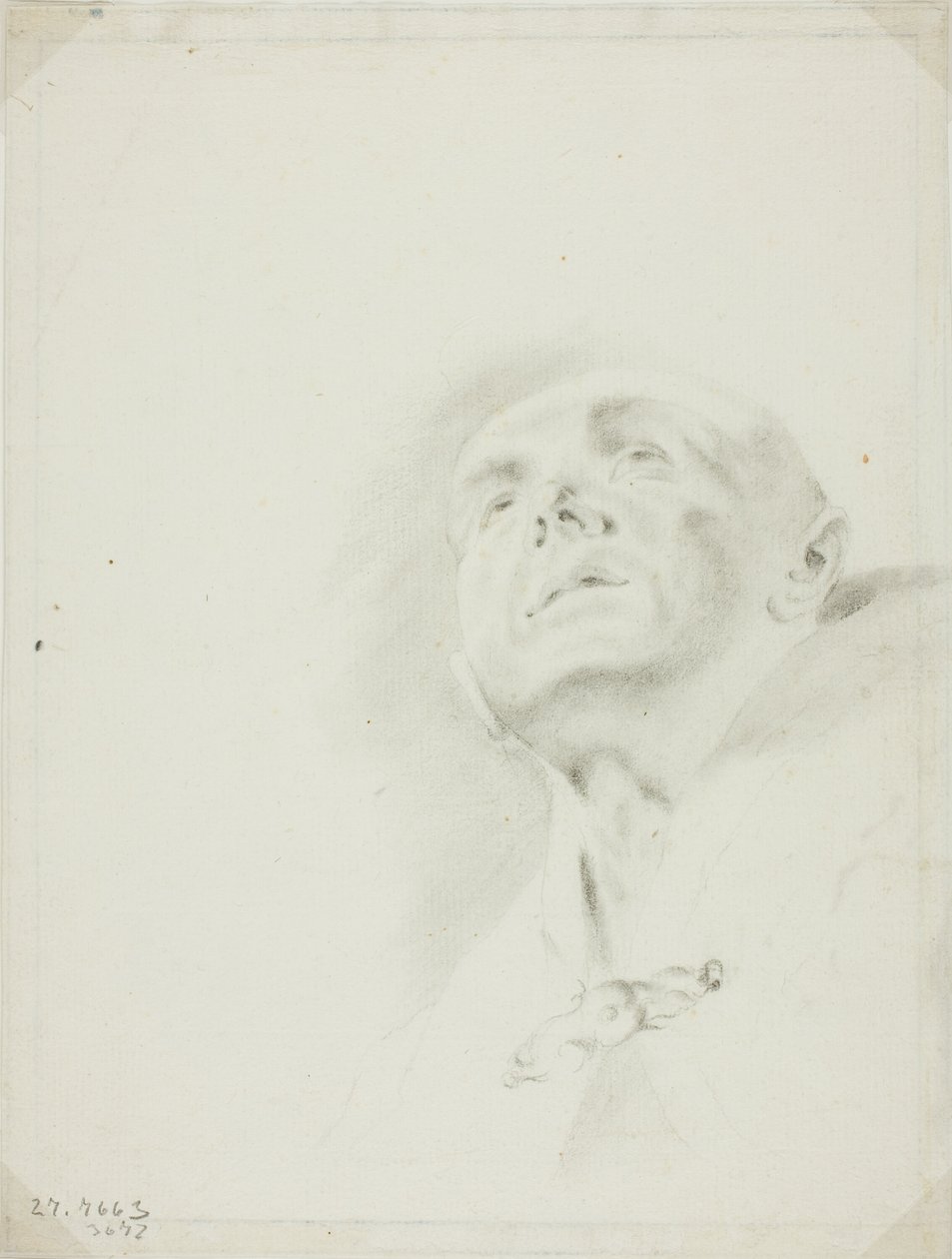 Head of a Priest by Giovanni Battista Piazzetta