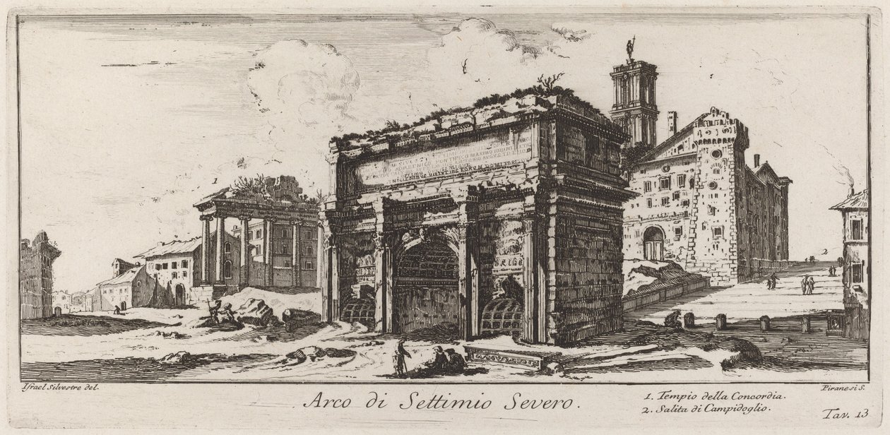 Arch of Septimius Severus by Giovanni Battista Piranesi