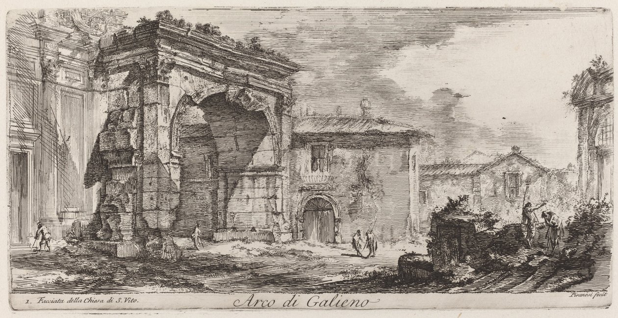 Arch of Trajan in Ancona by Giovanni Battista Piranesi