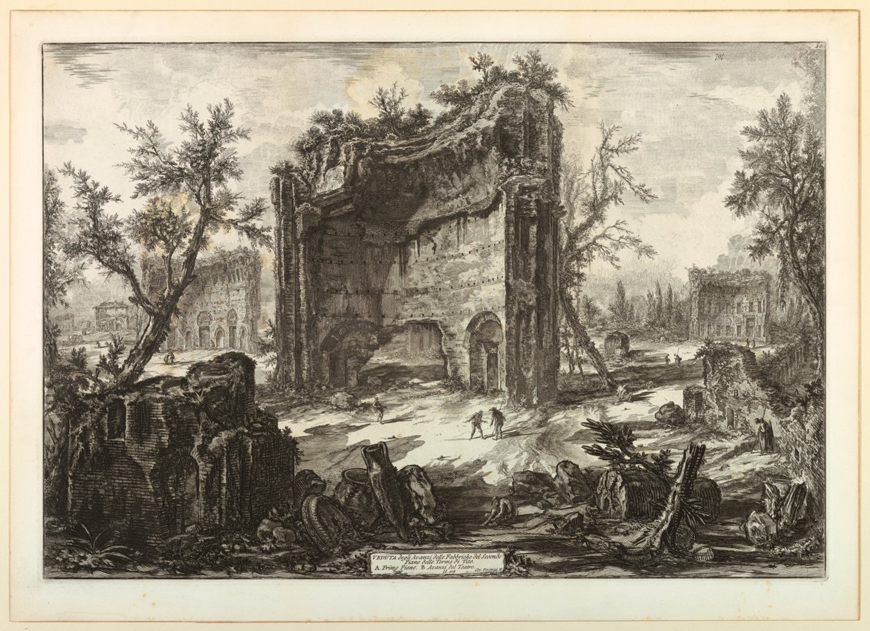Baths of Trajan by Giovanni Battista Piranesi