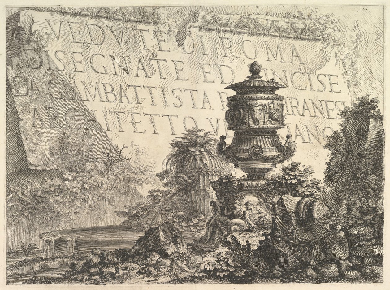 Frontispiece Title Page by Giovanni Battista Piranesi